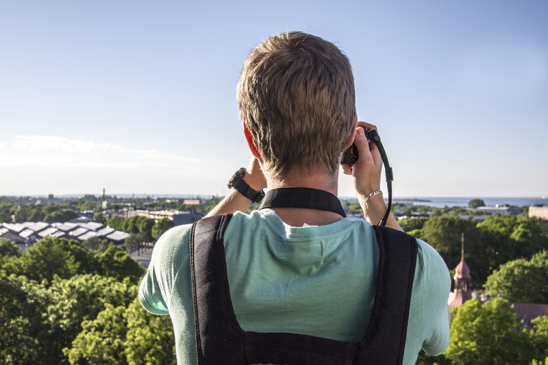 photographer, photo, day, trip, taking, city trip, photography, technology, from the back, wireless technology, trees, headshot, person, guy, tallinn, city view