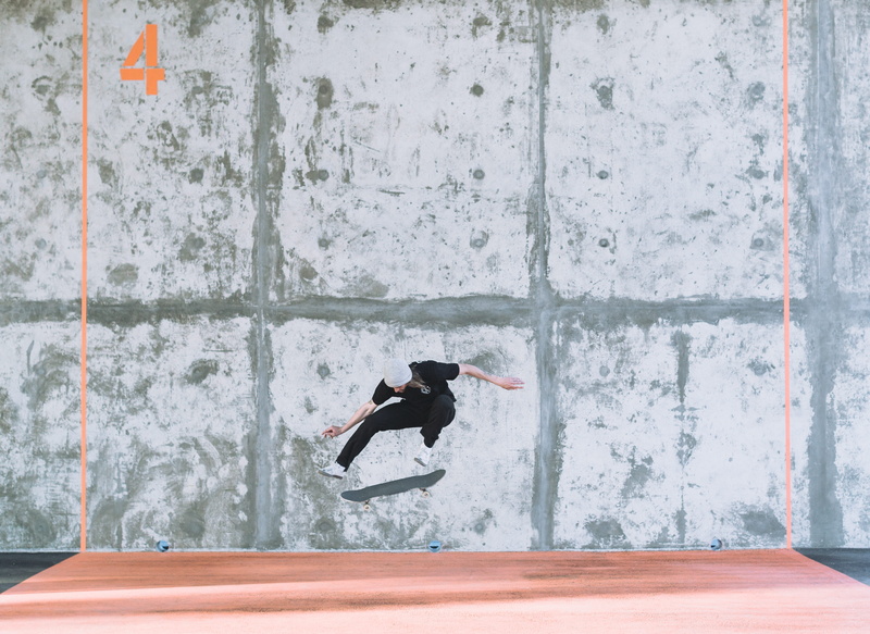 vitality, skateboard, concrete, man, wall - building feature, near, skill, nature, brown, daytime, riding, gray, motion, front, person, teen, urban, shadow