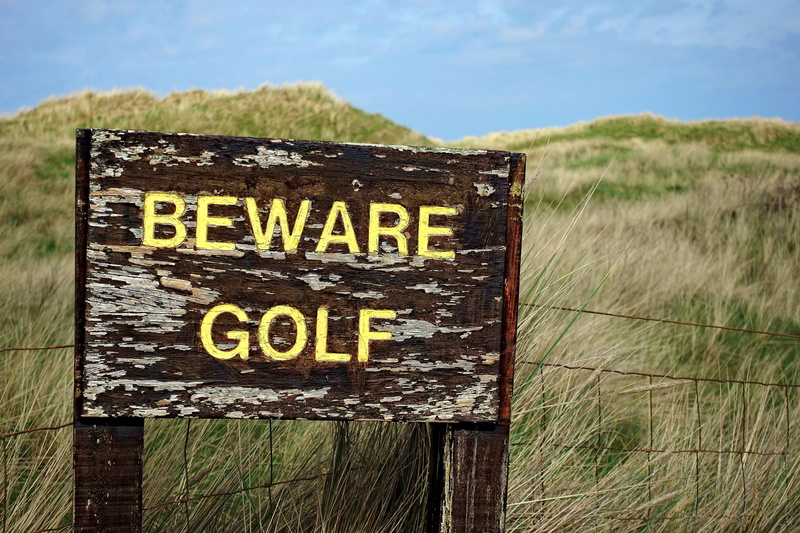 landscape, no people, message, wood - material, sign, plant, 5K, warning, danger, walking, information sign, discourage, trump, day, advice, golf club