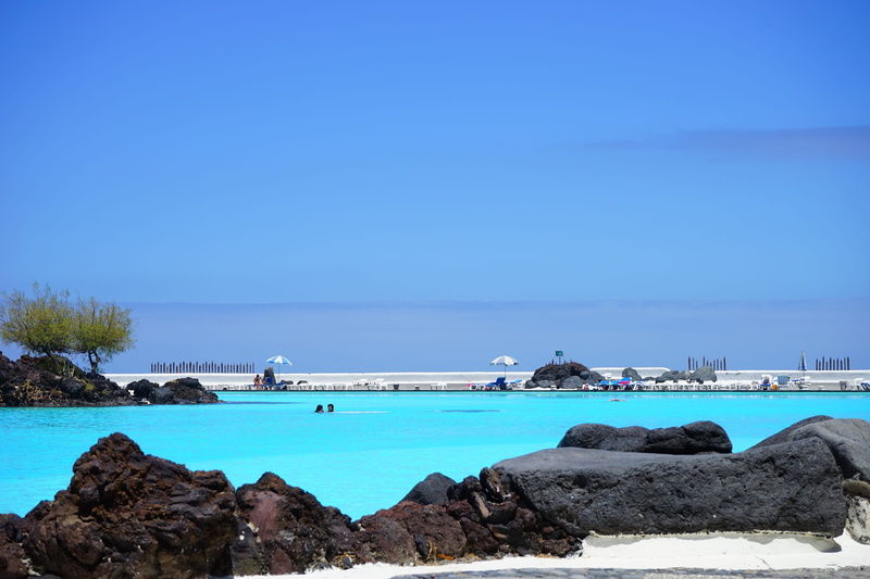 pool, 5K, mode of transportation, nautical vessel, turquoise colored, scenics - nature, cool, lago martiánez, puerto de la cruz, body, no people, water