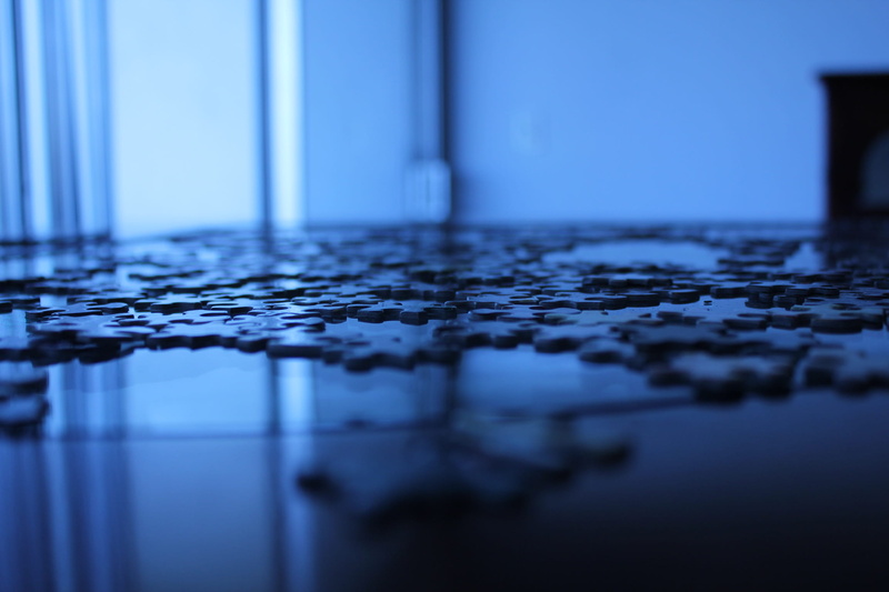 purity, surface, no people, puzzle, indoors, close-up, united states, cool, blue, calm, nature, surface level, day, water surface, backgrounds, selective focus