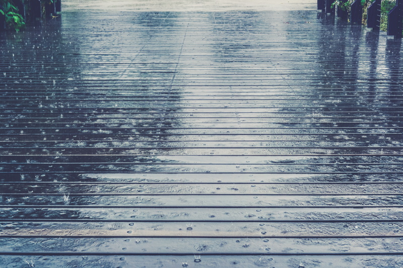 high angle view, no people, backgrounds, outdoors, nature, flooring, singapore, wet, built structure, 4K, full frame, reflection, deck, textured, rainy season