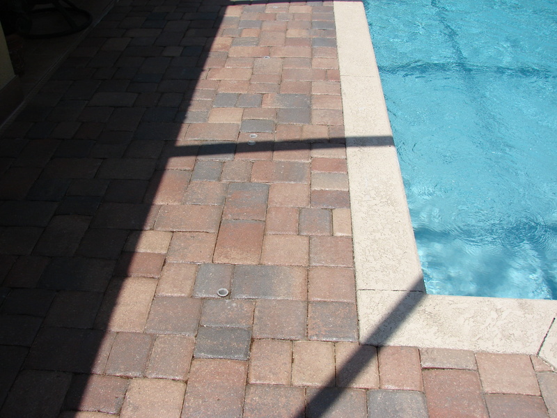 Brick, fun, day, sunlight, Paver, architecture, nature, Water, poolside, high angle view, relax, leisure, blue, pool water, no people, relaxation, stone