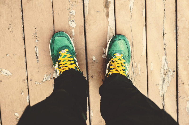 walking, jeans, green, body part, lifestyles, low section, yellow, standing, people, 4K, wood - material, real people, personal perspective, one person