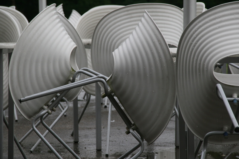 indoors, repetition, chair, pattern, gray, day, trueb, large group of objects, metal, silver colored, white, factory, business, steel, equipment, still life