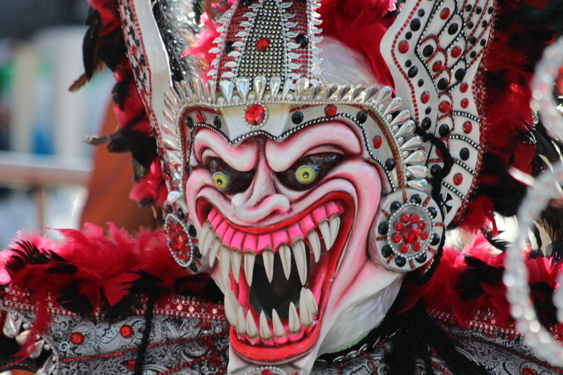 masquerade, focus on foreground, Horror, horrible, white, cultures, scary mask, celebration, animal representation, Teeth, carnival, representation, outdoors