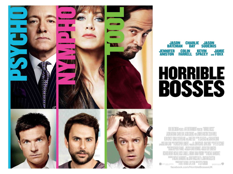 jennifer, comedy, aniston, horrible, 2K, bosses, crime, dark