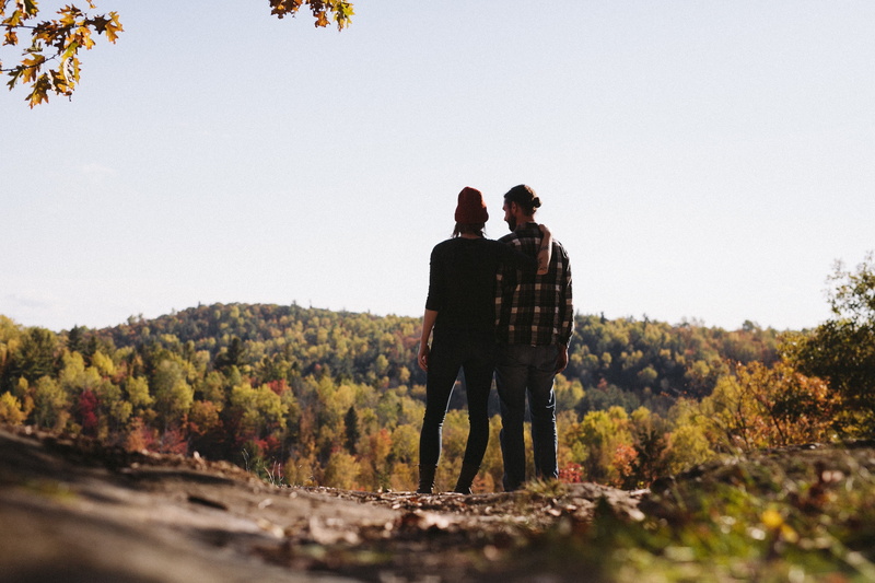 outdoors, adult, nature, sunny, couple in love, young women, two People, togetherness, arm around, autumn, standing, bonding, hiking, facing, trees, two