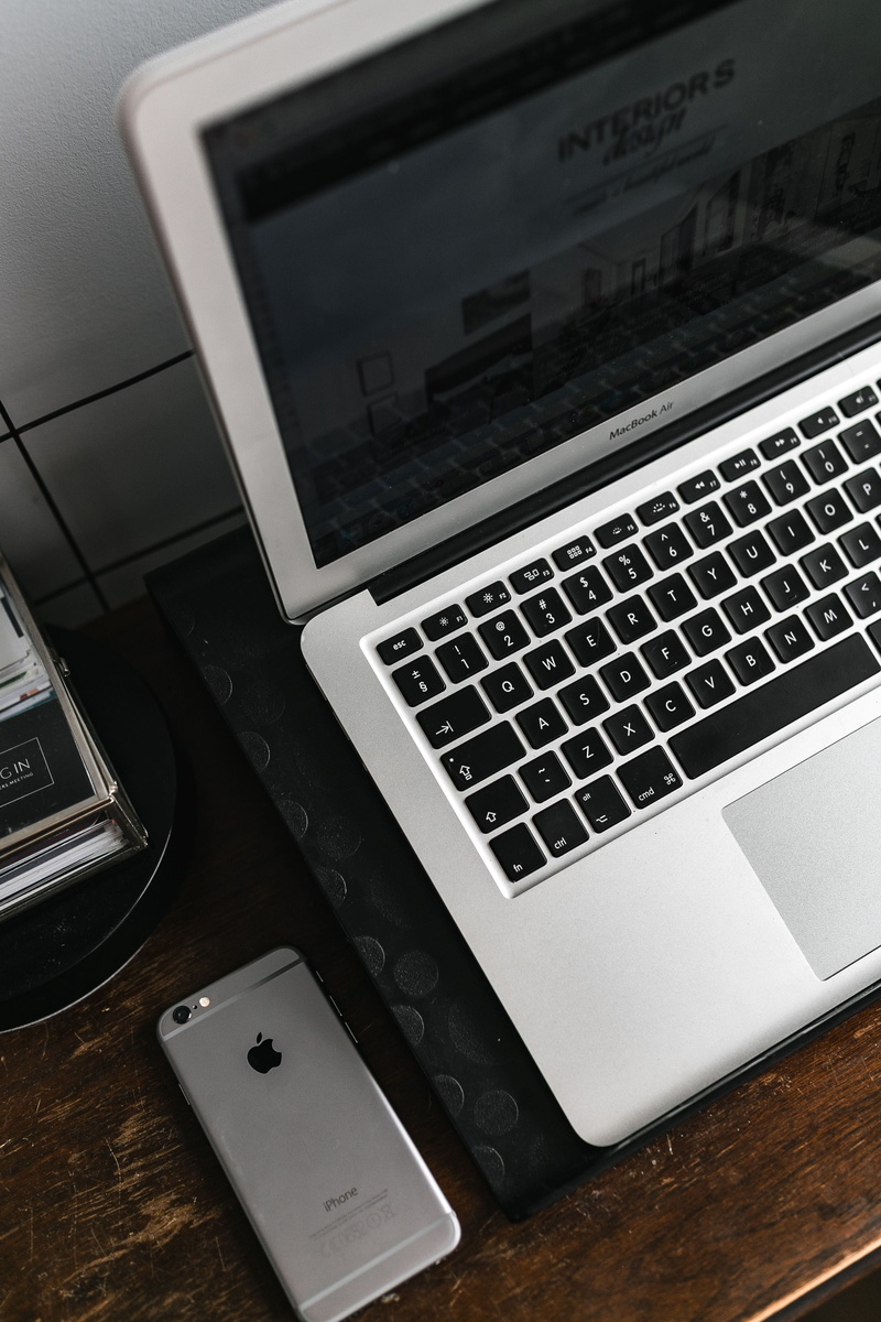 wooden, close-up, view, home office, screen, wooden desk, mobility, smartphone, table, technology, communication, laptop, audio equipment, computer equipment