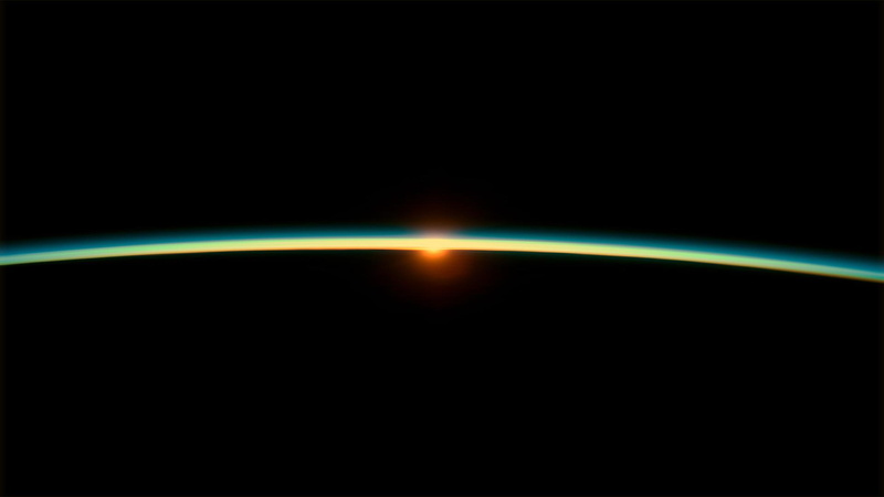 white, 1920x1080, yellow, space, line, horizon, 1080P