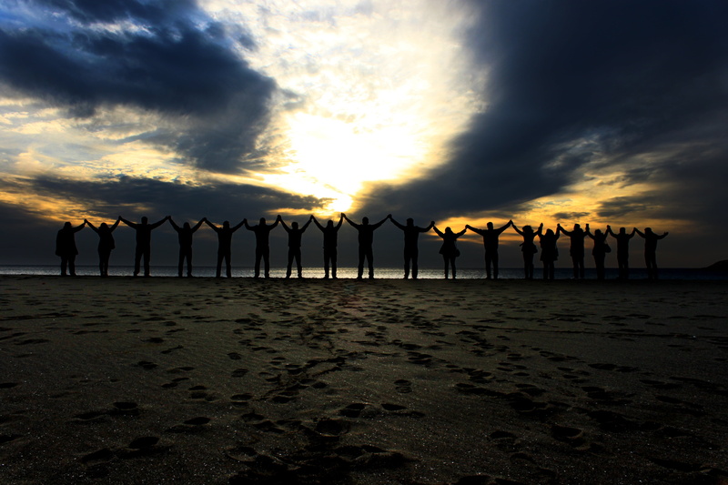 idyllic, hatay, sunset, no people, togetherness, silhouette, sand, marine, tranquil scene, solidarity, orange color, in a row, environment, tranquility