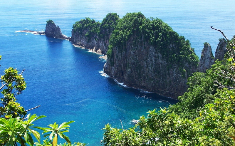 American Samoa, Coastline, Sea, Earth, Ocean, Rock, 1080P