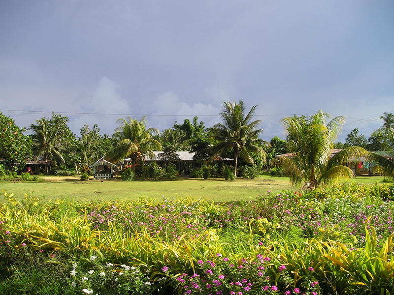 green color, land, outdoors, building, Exotic, built structure, 1080P, cloud - sky, Nature, Samoa, landscape, beauty in nature, sky, architecture, day