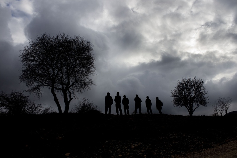 nature, tree, women, people, scenics - nature, human, silhouette, cloud, 4K, sky, friendship, men, group, leisure activity, cloud - sky, beauty in nature