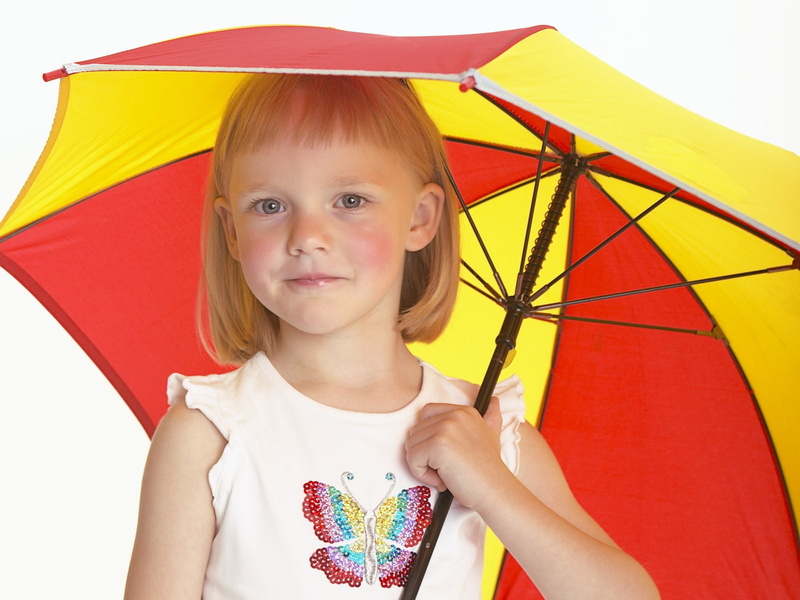 Umbrella, 720P, Girl, Little, Cute
