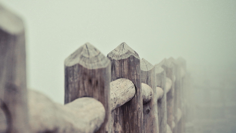 wood, Fance, mist, walls, 1080P
