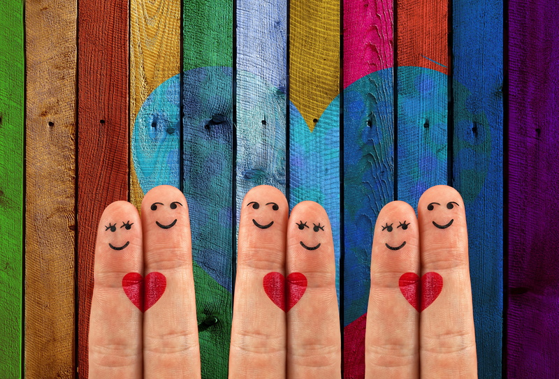 multi colored, feelings, indoors, cheerful, colorful, love, background, group of objects, smile, representation, colored, emotion, thank you, 5K, no people
