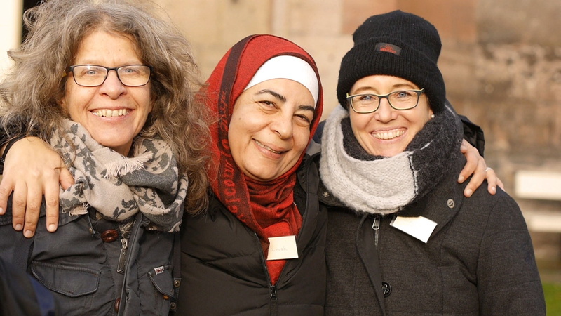 cheerful, emotion, togetherness, team, portrait, looking at camera, teamwork, lifestyles, adult, senior Adult, outdoors, network, refugee, females, cohesion