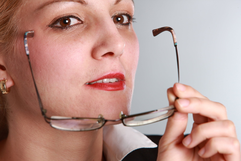 self-conscious, people, womens power, adults only, side, businesswoman, person, only women, eyeglasses, friendly, human, contact, glasses, sadness, one woman only