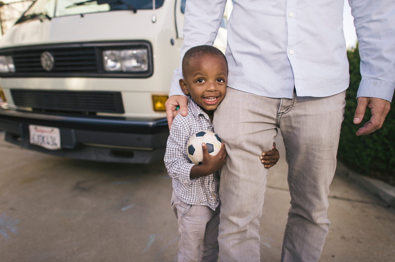 vehicle, standing, soccer, childhood, day, hug, beside, man, 4K, dress, kid, innocence, transportation, two people, positive emotion, ball, smiling, shirr