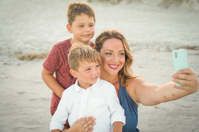 females, smart Phone, smiling, cheerful, males, sea, playful, caucasian Ethnicity, cute, togetherness, people, boys, fun, child, adult, enjoyment, sandy