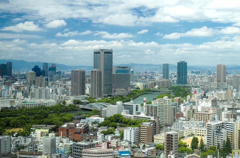 cityscape, tall - high, nature, financial district, sky, Japan, apartment, urban skyline, 1080P, outdoors, Cities, cloud - sky, built structure, building exterior