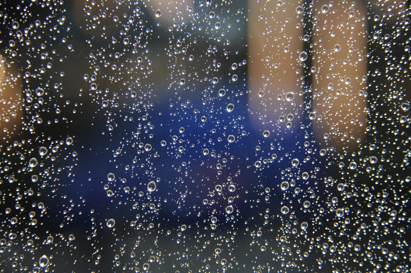 wet, Trickle, window, transparent, Rainy Season, full frame, abstract, blue, close-up, 4K, pattern, raindrop, cold temperature, snow, nature, winter, drop