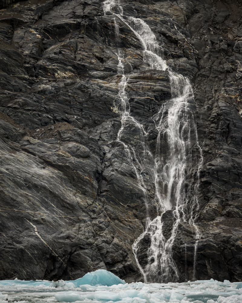 ice, rock formation, beauty in nature, long exposure, sea, outdoors, rock, waterfalls, 4K, nature, land, waterfall, rock - object, river, stream, steam