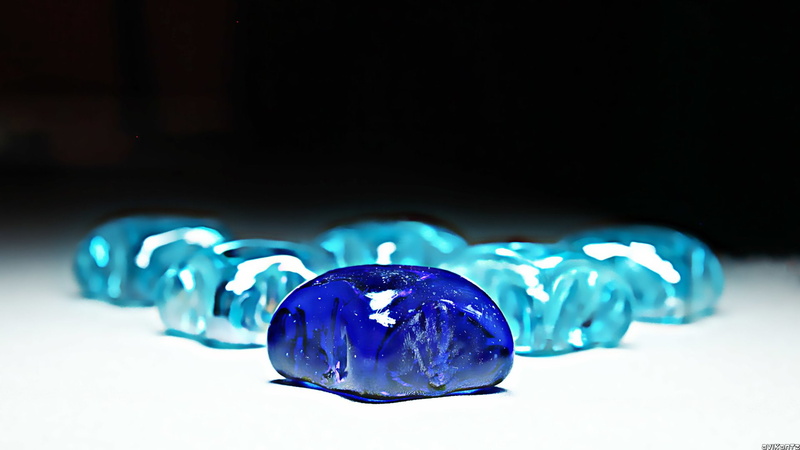 Blue, 1080P, Crystals, Abstract, Cyan, Crystal, Light, Artistic
