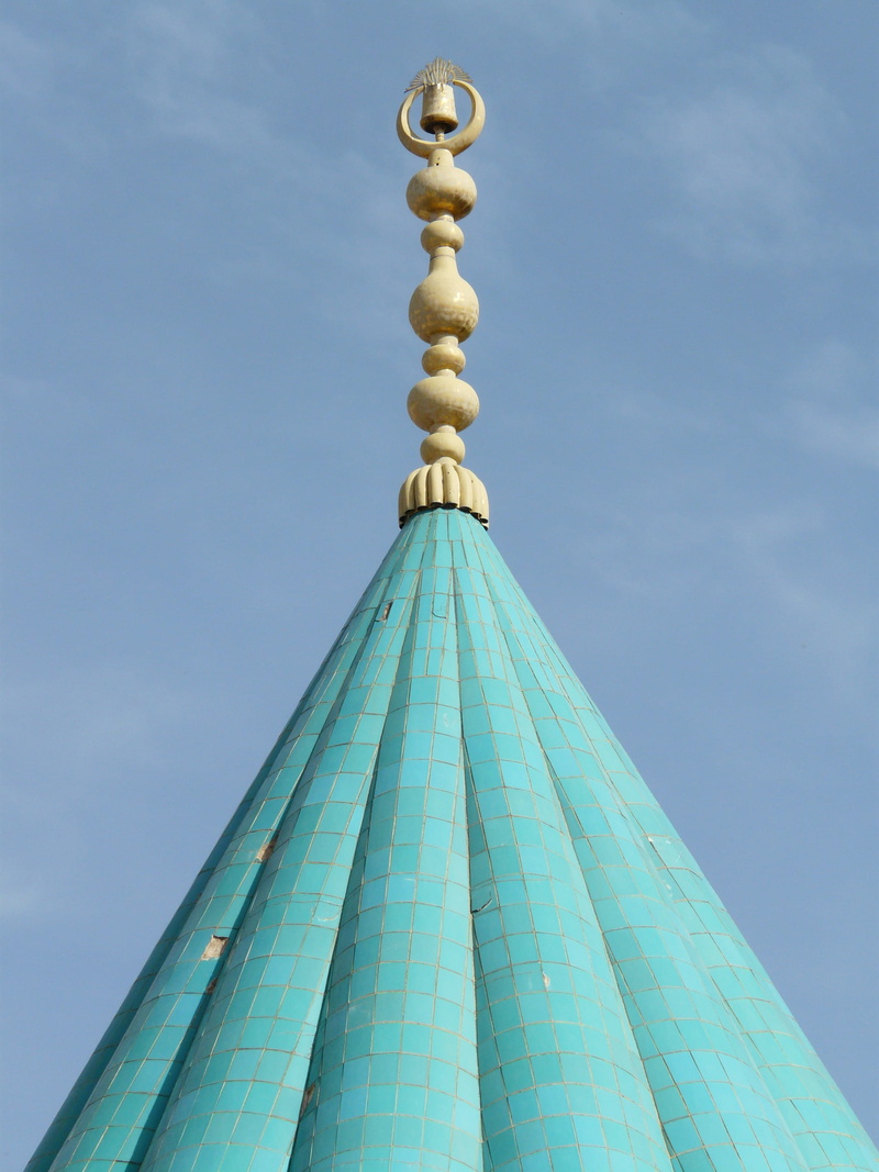 high section, museum, 2K, outdoors, tall - high, no people, Crescent, sky, tower, building, mausoleum, spirituality, mevlana, islam, travel destinations