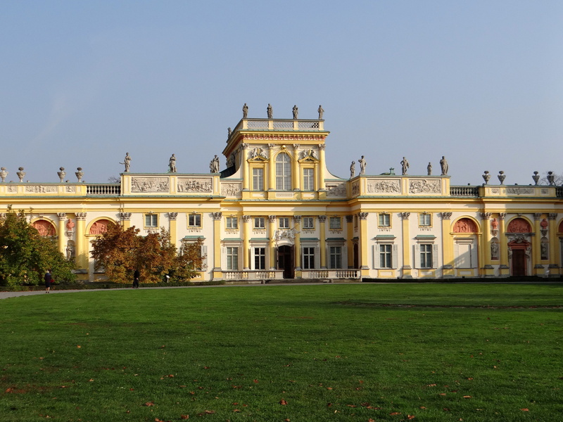 travel, history, king, outdoors, travel destinations, no people, lawn, the palace, sky, the palace in wilanow, facade, the museum, the past, city, 4K