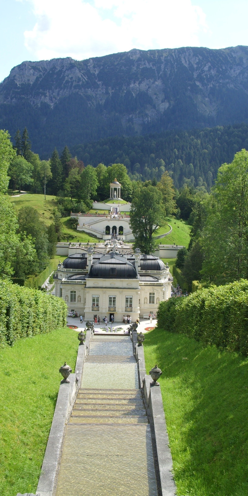 travel, 2K, architecture, sky, king ludwig, built structure, outdoors, schlossgarten, day, louis the second, environment, history, scenics - nature, castle
