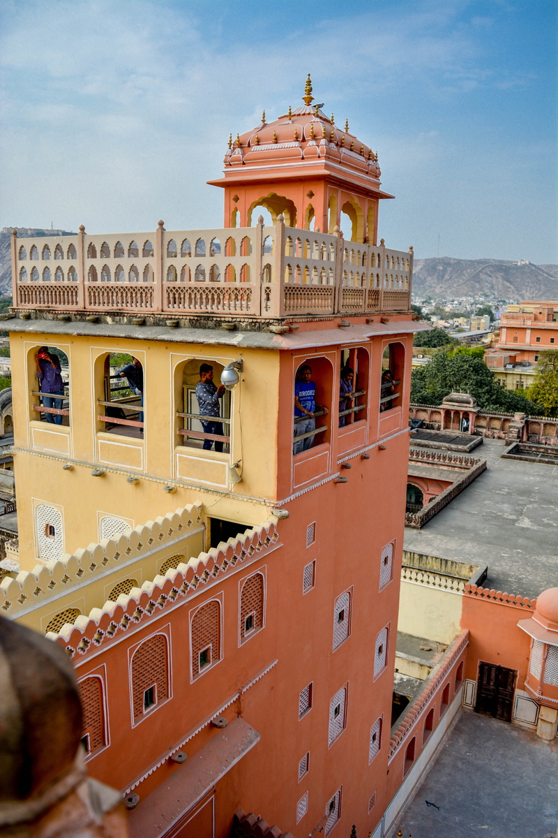 sky, albert hall, architectural column, monument, india, travel, history, 5K, hawa mahal, building, creativity, tourism, built structure, transportation