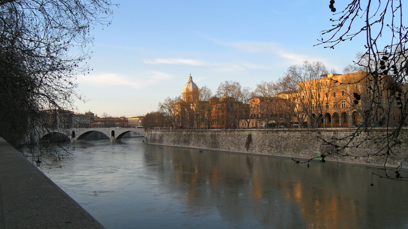 building exterior, arch bridge, plant, bridge - man made structure, outdoors, transportation, tiber, arch, 4K, bridge, shore, river, cloud - sky, connection