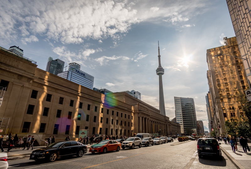 architecture, built structure, tall - high, 5K, cn tower, urban, cityscape, street, sky, building exterior, motor vehicle, city, spire, photography, nature