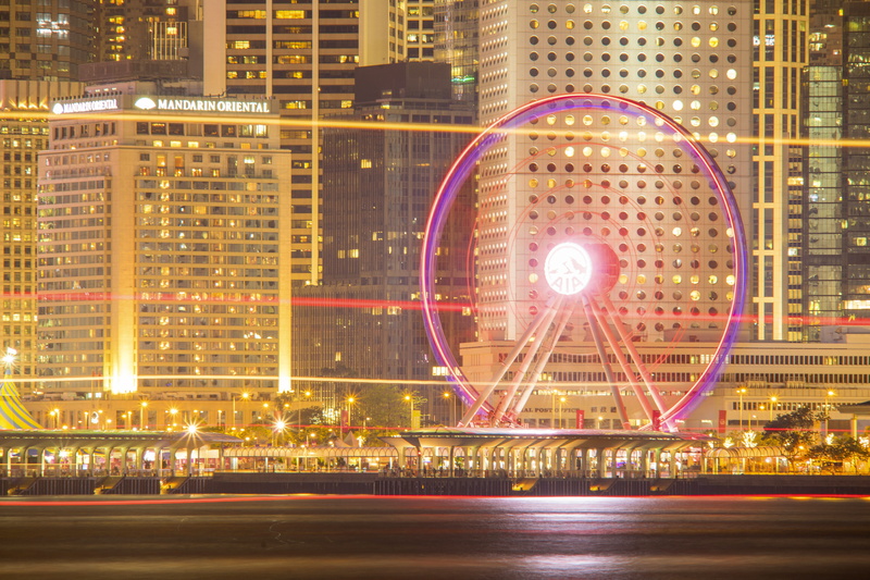 nature, sightseeing, city, the ferris wheel, built structure, skyscraper, amusement park, digital composite, cityscape, street photography, hongkong, hong kong