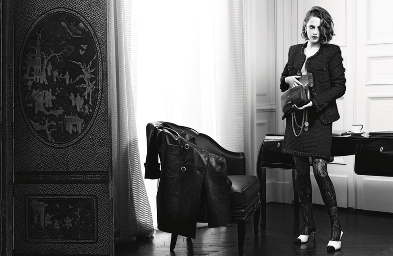 Actress, American, Black and White, 1080P, Brunette, Kristen Stewart, Actresses