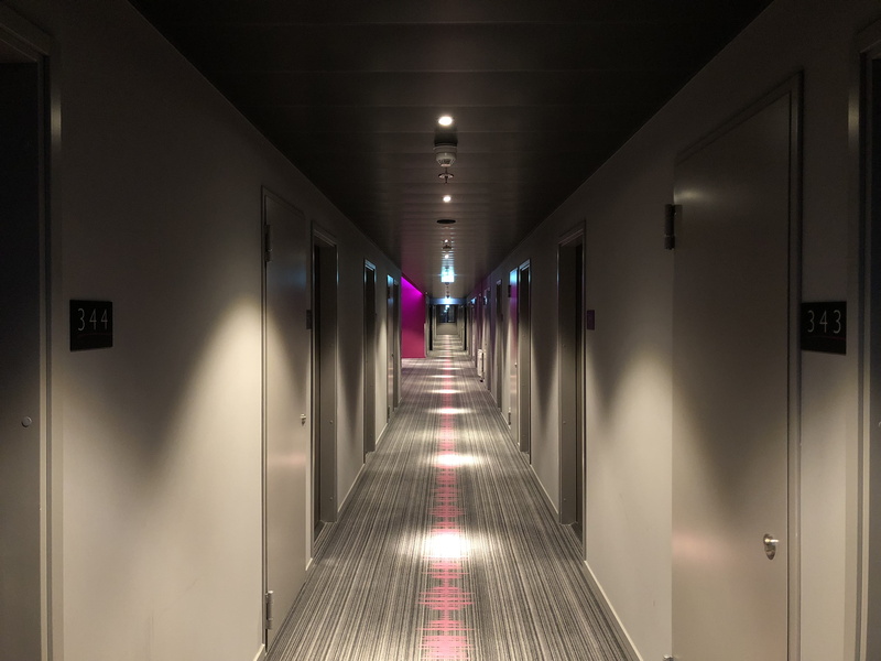 lighting, floor, arcade, 4K, diminishing perspective, entrance, building, hall, interior design, apartment, flooring, alley, ceiling, dark, illuminated