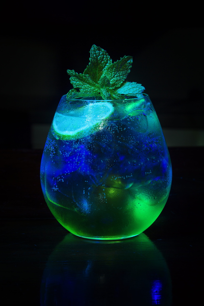 drink, beautiful, multi colored, no people, table, photography, lemon, food, close-up, herb, green, Cocktail, transparent, attractive, focus on foreground