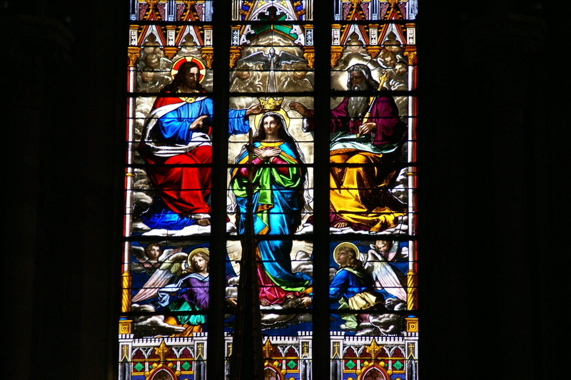 human representation, place of worship, female likeness, architecture, Pattern, glass, Window, no people, stained glass, representation, interior, Church