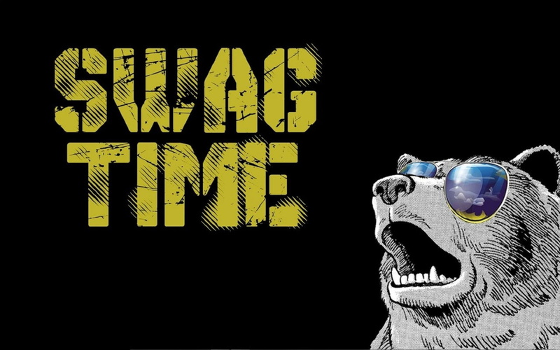 swag, bear, art, 1080P, illustration, time, swag time, minimalism