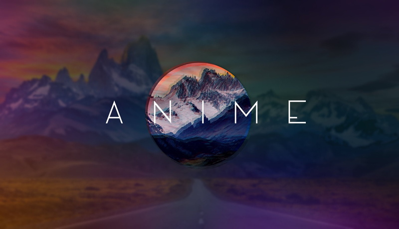anime, minimal, swag, abstrate, mountain, circle, minimalist, minimalism, horizont, 1080P, psychedelic