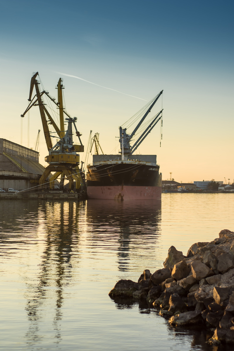 sunset, nature, carrier, water, shipping, logistic, port, freight transportation, marine, commercial, 5K, plane, nautical vessel, maritime, nautical, cargo container