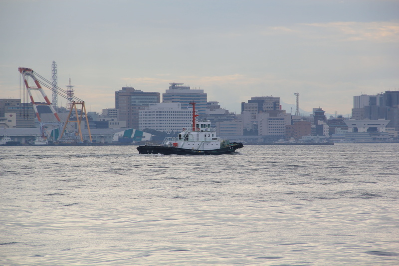 sea, outdoors, asia, Boat, yokohama, japanese, coast, waterfront, port, nature, skyscraper, Yokohama Bay, bay, japan, nautical vessel, no people, minato