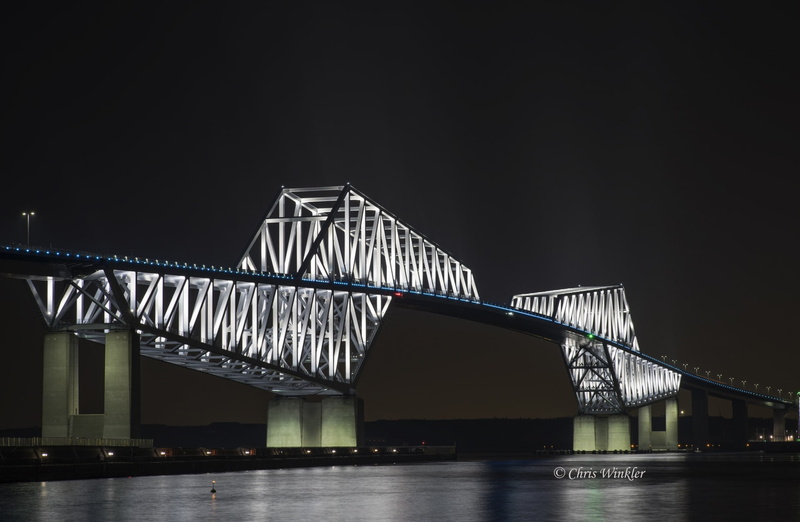 Bridge, Japan, Tokyo, Asia, Landscape, Sony, Alpha, 1080P, gate, Night, Sunset, tokyogatebridge