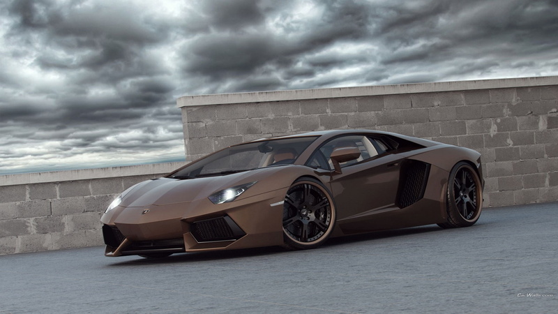 architecture, mode of transportation, tire, silver colored, Lamborghini Aventador, overcast, sky, dramatic sky, wealth, vehicle, no people, luxury, wheel