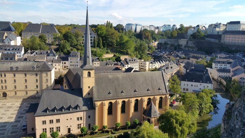 the past, day, abbey, sky, travel destinations, built structure, tower, plant, residential district, building exterior, outdoors, luxembourg, travel, city
