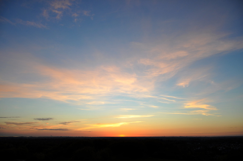 no people, cloud - sky, summer, view, dusk, orange color, water, horizon, go down, 2K, idyllic, scenics - nature, color, outdoors, sweden, landscape, environment