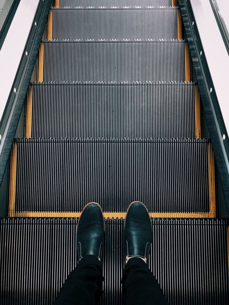 human limb, feet, shoe, person, escalator, real people, going up, human foot, body part, men, standing, triangle, foot, human body part, grey, 2K, texture