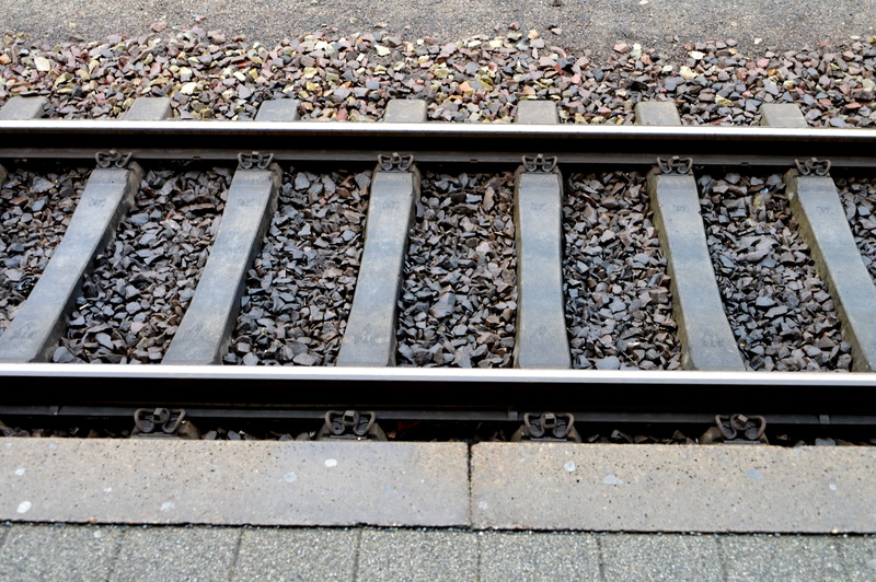 stone - object, railway, nature, mode of transportation, metal, outdoors, public transportation, gray, street, railway rails, railway tracks, 5K, parallel